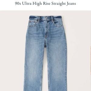 BNWT 90s straight leg jean abercrombie & fitch